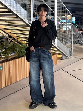 くま🧸さん（メンズ・174cm）の冬コーディネート