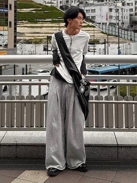 「CAMPER（カンペール）のアイテム」を使った、くま🧸さん（メンズ・174cm）の春コーディネート