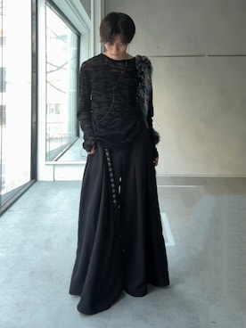 「HARE（ハレ）のアソートシアーガラカット(HARE)（Tシャツ/カットソー）」を使った、くま🧸さん（メンズ・174cm）の夏コーディネート