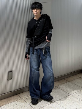 「アイテム（財布/小物）」を使った、くま🧸さん（メンズ・174cm）の春コーディネート