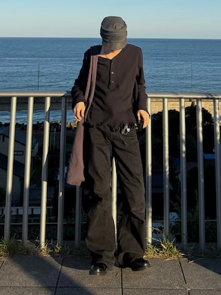 「Dr. Martens(ドクターマーチン)のDr. Martens/ドクターマーチン 1460 HARNESS 8 ホール ブーツ 41388001(ブーツ)」を使った、くま🧸さん(メンズ・174cm)の秋コーディネート