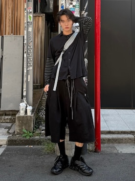 「アイテム（スウェットパンツ）」を使った、くま🧸さん（メンズ・174cm）の秋コーディネート