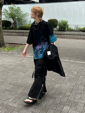 「muleboy（ミュールボーイ）のアイテム」を使った、くま🧸さん（メンズ・174cm）の夏コーディネート