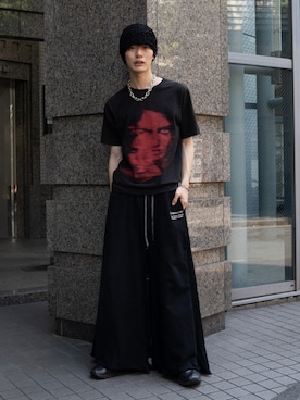 「グラフィックＴ」｜くま🧸さん（メンズ・174cm）の夏コーディネート