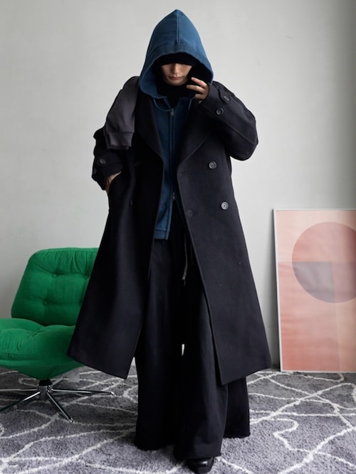 ジャケット・アウター Tech Melton Loose Double Chester Court CLEL（クレイル）の「【CLEL】Tech Melton Loose Double Chester Court