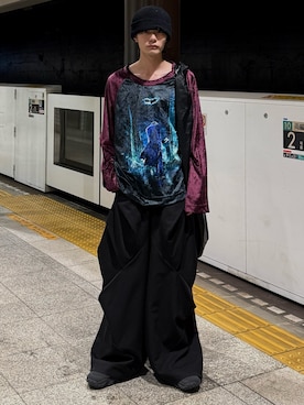 「アイテム（ニットキャップ/ビーニー）」を使った、くま🧸さん（メンズ・174cm・20代）の冬コーディネート