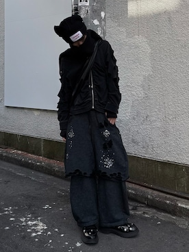 「tk.TAKEO KIKUCHI（ティーケータケオキクチ）のアイテム」を使った、くま🧸さん（メンズ・174cm）の冬コーディネート