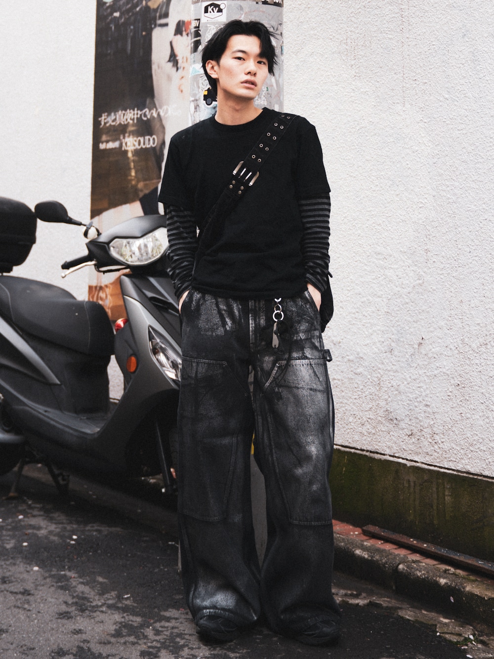 Hanes/ヘインズ】メンズ KURO クルーネックTシャツを使った人気