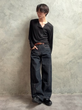 「アイテム（ローファー）」を使った、くま🧸さん（メンズ・174cm）の夏コーディネート