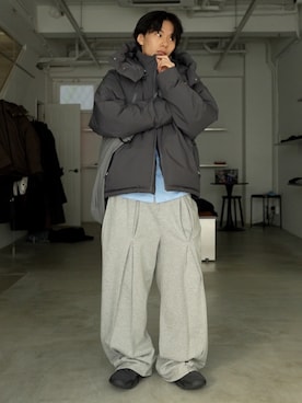 「冬の注目アウター」｜くま🧸さん（メンズ・174cm）の秋コーディネート