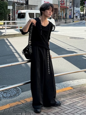 「アイテム（バッグ）」を使った、くま🧸さん（メンズ・174cm・20代）の秋コーディネート