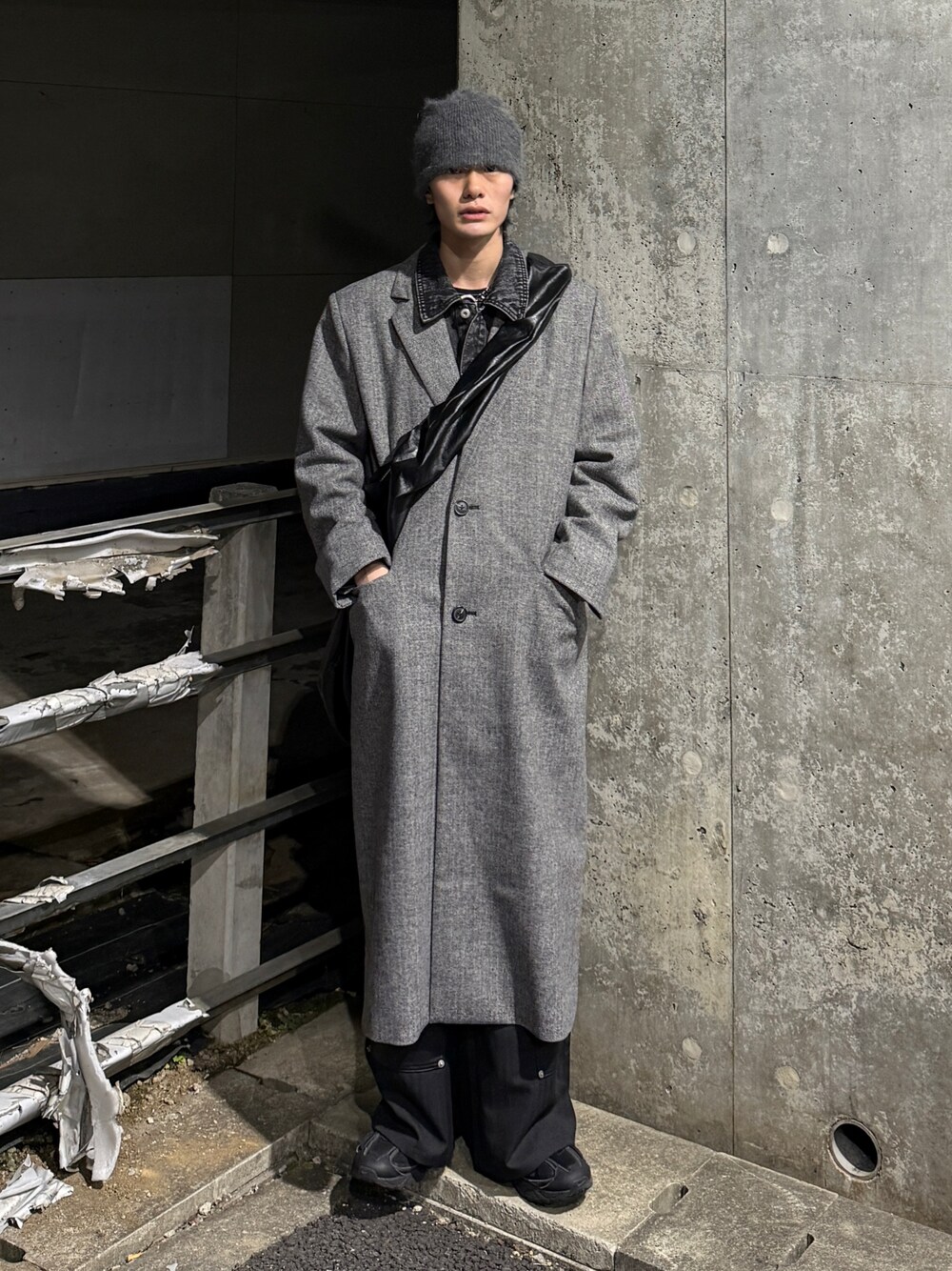 美品♡近年♡グレースコンチネンタル ヘリンボーンツイードコート フォックス 38 CLEL】Wool Blend Herringbone Tweed Coat / ウールブレンド