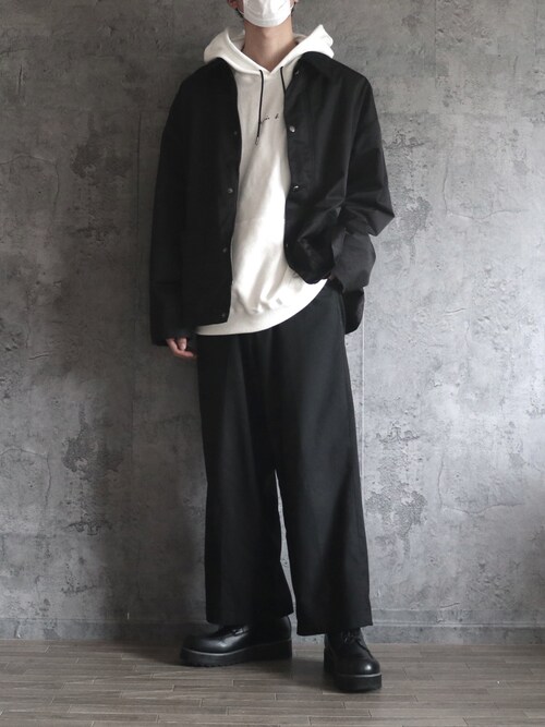 S179 SWEAT PORTO ロゴフーディ（パーカー）｜agnes b