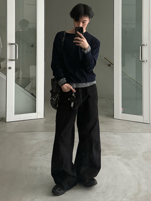 NVRFRGT】3D TWISTED WIDE LEG JEANS（デニムパンツ）｜NVRFRGT