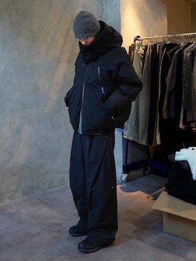 「モノトーン」｜くま🧸さん（メンズ・174cm）の冬コーディネート