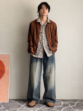 「CASPER JOHN（キャスパージョン）のアイテム」を使った、くま🧸さん（メンズ・174cm）の冬コーディネート