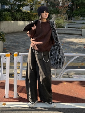 「アイテム（コインケース）」を使った、くま🧸さん（メンズ・174cm）の秋コーディネート