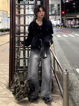 「アイテム（コインケース）」を使った、くま🧸さん（メンズ・174cm）の秋コーディネート
