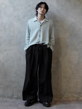 「CASPER JOHN（キャスパージョン）のアイテム」を使った、くま🧸さん（メンズ・174cm）の冬コーディネート