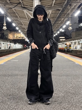「INTER FACTORY（インターファクトリー）のアイテム」を使った、くま🧸さん（メンズ・174cm）の秋コーディネート