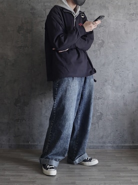 「niko and...（ニコアンド）のアイテム」を使った、くま🧸さん（メンズ・174cm）の春コーディネート