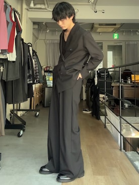 「CASPER JOHN（キャスパージョン）のアイテム」を使った、くま🧸さん（メンズ・174cm）の冬コーディネート