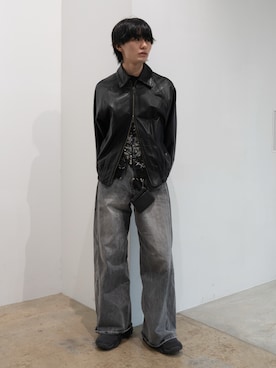 「アイテム（キーホルダー）」を使った、くま🧸さん（メンズ・174cm）の秋コーディネート