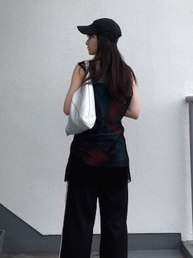 「AZUL（アズール）のアイテム（パンツ）」を使った、iamhiiikaaaさん（レディース・155cm）の冬コーディネート