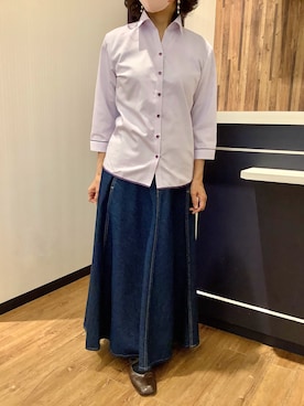 「Levis PReMIUM（リーバイスプレミアム）のアイテム」を使った、BRICK HOUSE by Tokyo Shirts 浜松市野イオンモール店さん（レディース・155cm）の春コーディネート