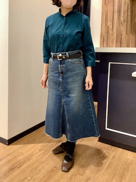 「Pitta Re:)（ピッタリ）のアイテム」を使った、BRICK HOUSE by Tokyo Shirts 浜松市野イオンモール店さん（レディース・155cm）の春コーディネート