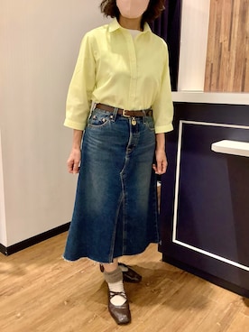 「Levis PReMIUM（リーバイスプレミアム）のアイテム」を使った、BRICK HOUSE by Tokyo Shirts 浜松市野イオンモール店さん（レディース・155cm）の春コーディネート