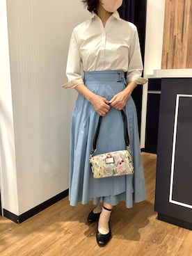 「アイテム（ポーチ）」を使った、BRICK HOUSE by Tokyo Shirts 浜松市野イオンモール店さん（レディース・155cm）の夏コーディネート