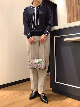 「アイテム（財布/小物）」を使った、BRICK HOUSE by Tokyo Shirts 浜松市野イオンモール店さん（レディース・155cm）の秋コーディネート