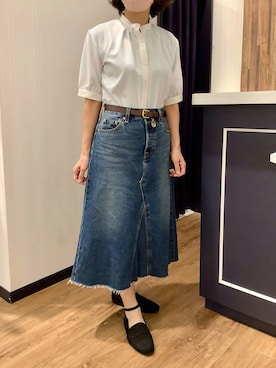 「東京シャツ」｜BRICK HOUSE by Tokyo Shirts 浜松市野イオンモール店さん（レディース・155cm）の春コーディネート