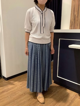 「東京シャツ」｜BRICK HOUSE by Tokyo Shirts 浜松市野イオンモール店さん（レディース・155cm）の春コーディネート