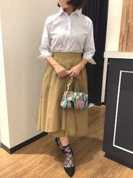 「アイテム（ポーチ）」を使った、BRICK HOUSE by Tokyo Shirts 浜松市野イオンモール店さん（レディース・155cm）の夏コーディネート