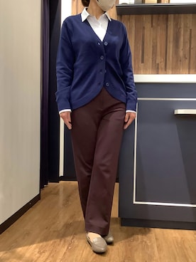 「アイテム（ビジネスシャツ）」を使った、BRICK HOUSE by Tokyo Shirts 浜松市野イオンモール店さん（レディース・155cm）の秋コーディネート