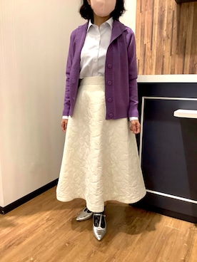 「アイテム（ビジネスシャツ）」を使った、BRICK HOUSE by Tokyo Shirts 浜松市野イオンモール店さん（レディース・155cm）の秋コーディネート