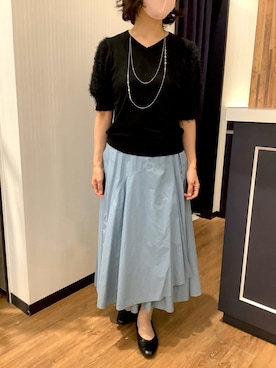 「フェザー」｜BRICK HOUSE by Tokyo Shirts 浜松市野イオンモール店さん（レディース・155cm）の夏コーディネート