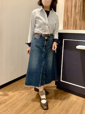 「Levis PReMIUM（リーバイスプレミアム）のアイテム」を使った、BRICK HOUSE by Tokyo Shirts 浜松市野イオンモール店さん（レディース・155cm）の春コーディネート