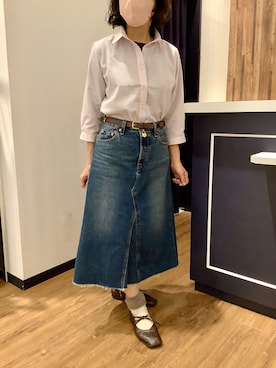 「Levis PReMIUM（リーバイスプレミアム）のアイテム」を使った、BRICK HOUSE by Tokyo Shirts 浜松市野イオンモール店さん（レディース・155cm）の春コーディネート