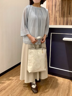 「BRICK HOUSE by TOKYO SHIRT（ブリックハウス）のアイテム」を使った、BRICK HOUSE by Tokyo Shirts 浜松市野イオンモール店さん（レディース・155cm）の春コーディネート