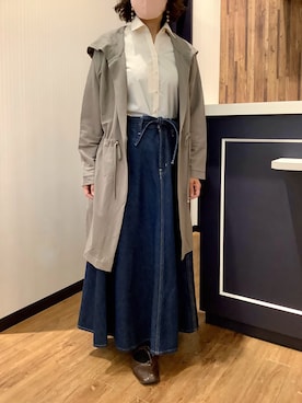 「Levis PReMIUM（リーバイスプレミアム）のアイテム」を使った、BRICK HOUSE by Tokyo Shirts 浜松市野イオンモール店さん（レディース・155cm）の春コーディネート