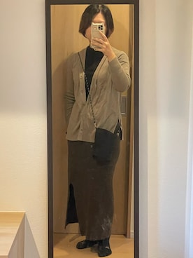 「ブラウン×ブラック」｜seaman0515さん（レディース・163cm）の秋コーディネート