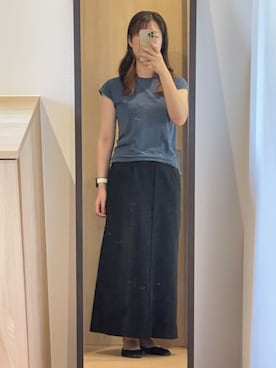 「ブルー×ブラック」｜seaman0515さん（レディース・163cm）の秋コーディネート