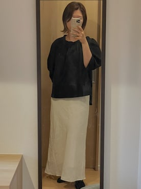 「NANO universe（ナノユニバース）のアイテム（シャツ/ブラウス）」を使った、seaman0515さん（レディース・163cm）の夏コーディネート