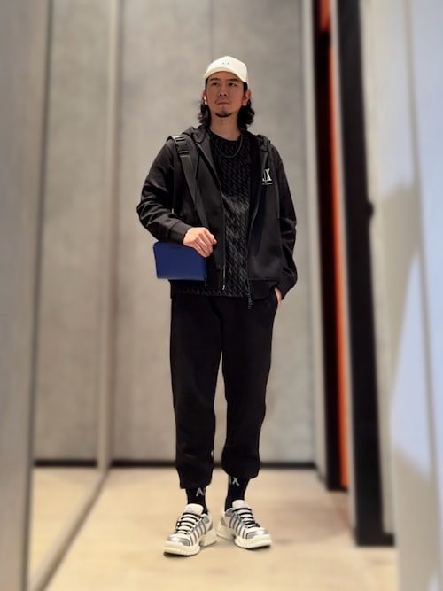 A|X アルマーニ エクスチェンジ】ICON フーデッドジップアップ