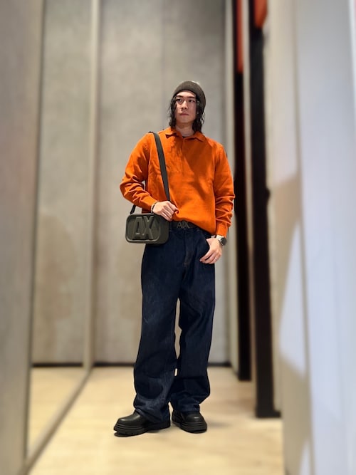 セール】【A|X アルマーニ エクスチェンジ】長袖ニットポロシャツ