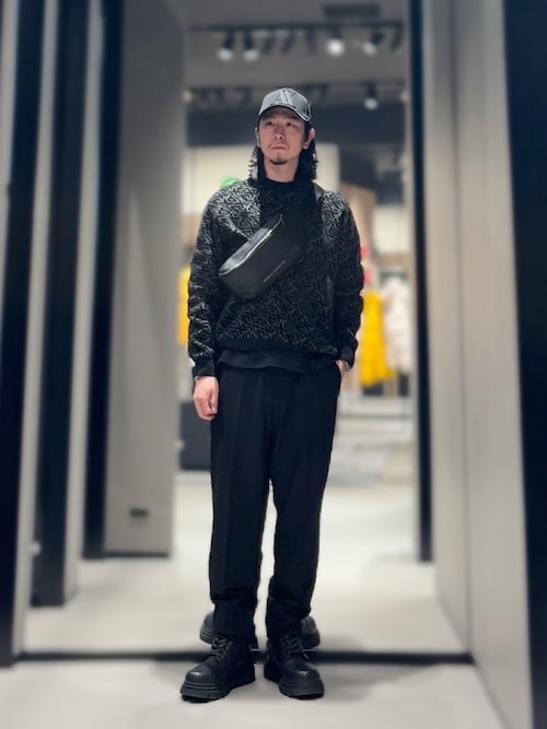 A|Xアルマーニ エクスチェンジ】ビッグラバーAXロゴ パネルキャップ