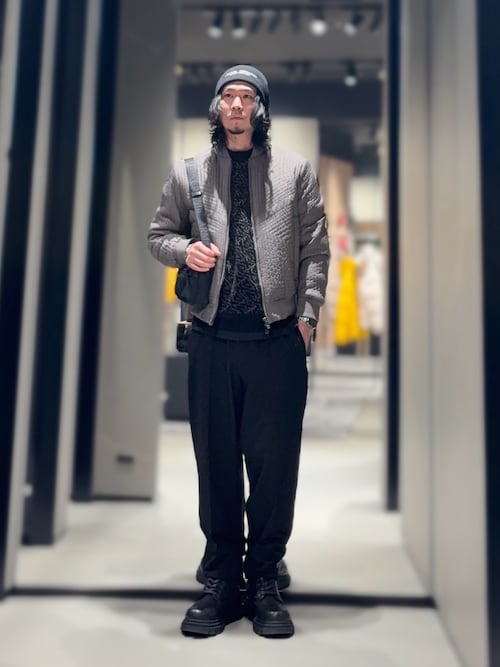 シルエットが綺麗なARMANI EXCHANGE 黒キャミソール S A|X アルマーニ エクスチェンジ】AXロゴ 長袖クルーネックTシャツ/SLIM